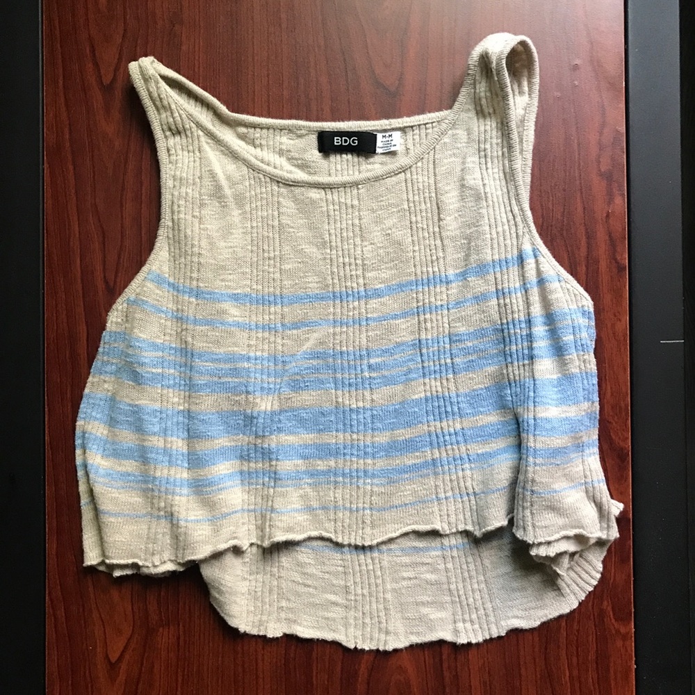 Urban Outfitters Striped Crop Top M
